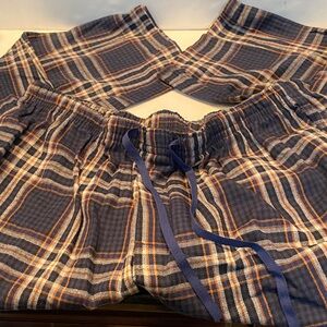NWOT Jupiter Secret Blue Plaid Flannel Pajama Pants